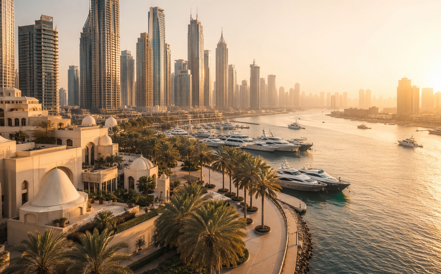 The Dubai Marina skyline